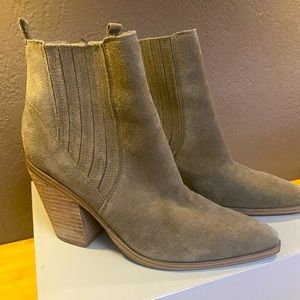 Marc Fisher “Carves” Suede Booties